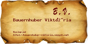 Bauernhuber Viktória névjegykártya