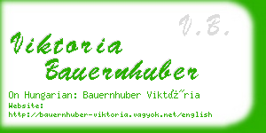 viktoria bauernhuber business card